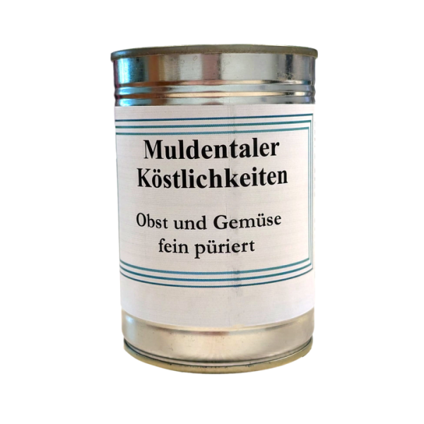 eingekochtes Obst und Gemüse in der Dose